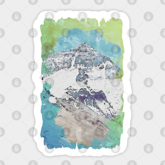 Mount Everest Sticker by KMSbyZet